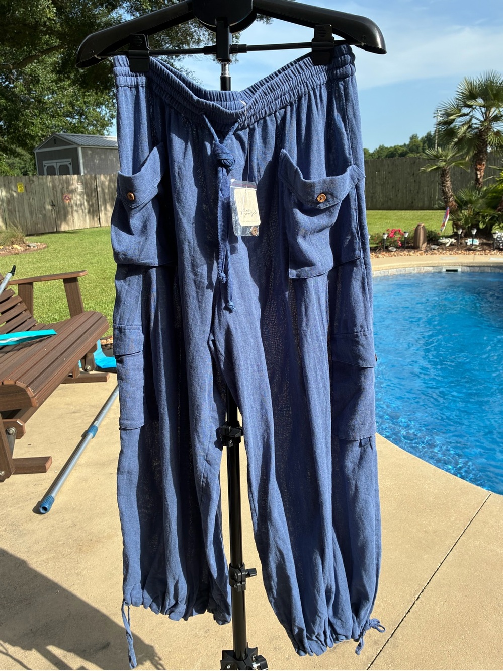 Free People Crafted Cargo Pants NWT Size L - Picture 3 of 8